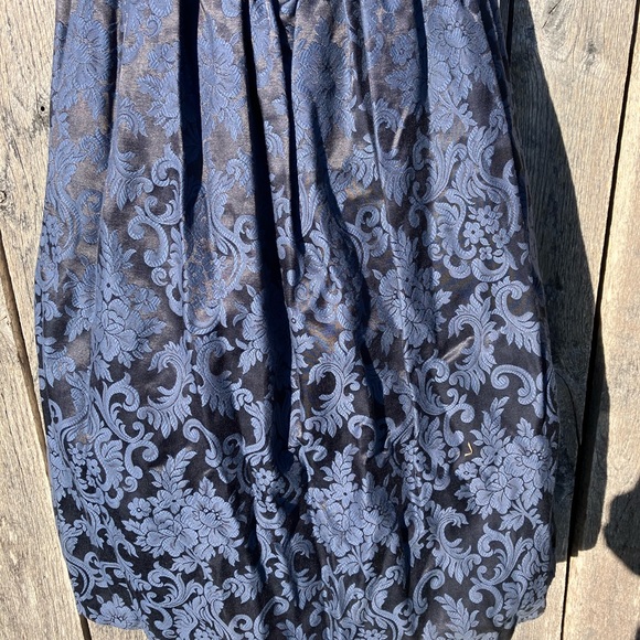 Vintage Jessica McClintock Blue Pattern Formal Dress - Picture 3 of 15